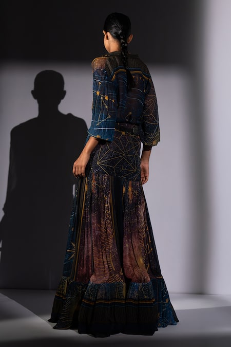 Nikita Mhaisalkar Galaxy Placement Print Blouse 