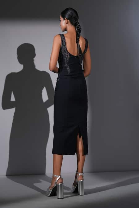 Nikita Mhaisalkar Meteor Embroidered Midi Dress 