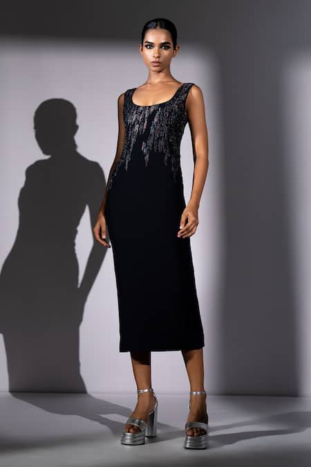 Nikita Mhaisalkar Meteor Embroidered Midi Dress 