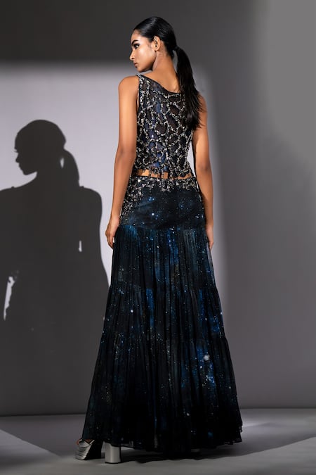 Nikita Mhaisalkar Embroidered Top & Long Skirt Set 