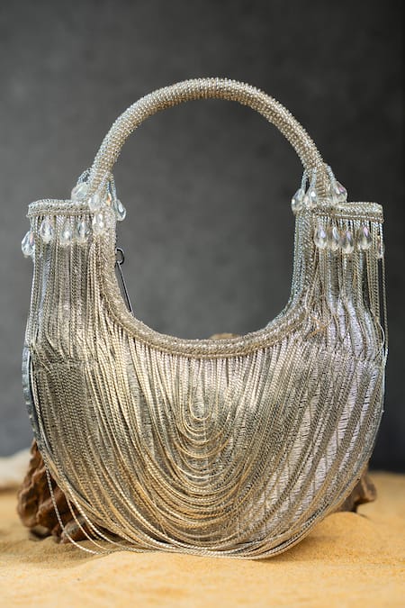 Nayaab By Sonia Hinted Sailor Metallic Bag 