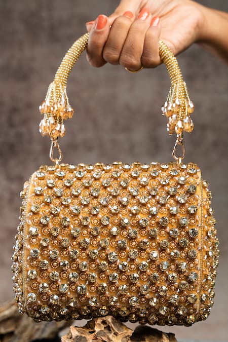 Nayaab By Sonia Aurora Crystal Embellished Bag 