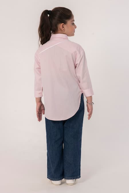 Partykles Badge Motif & Ladybug Embroidered Shirt 