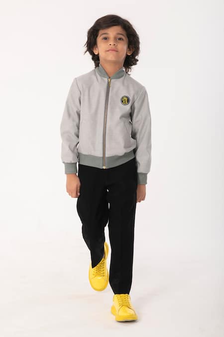 Partykles Patterned Bomber Jacket With Logo Detail 