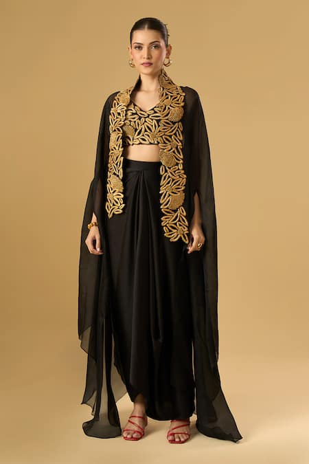 Ritika Arya Jain Noira Embroidered Cape Skirt Set 