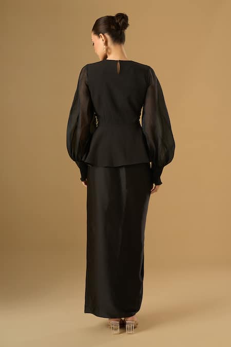 Ritika Arya Jain Rim Peplum Top 