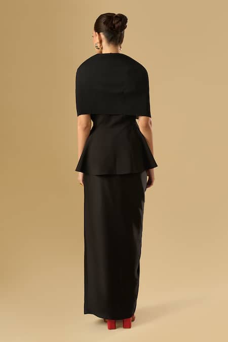 Ritika Arya Jain Mia Love Pleated Top With Draped Skirt 
