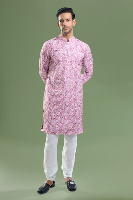Arihant Rai Sinha Thread & Sequin Embroidered Floral Kurta Set 