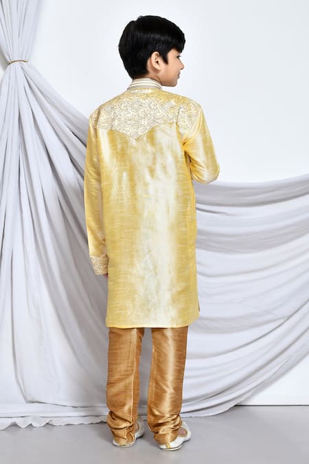 Petite Pomme Paisley Embroidered Kurta 