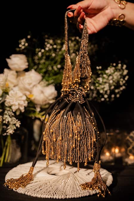 House Of Ekara Shama Embroidered Potli  