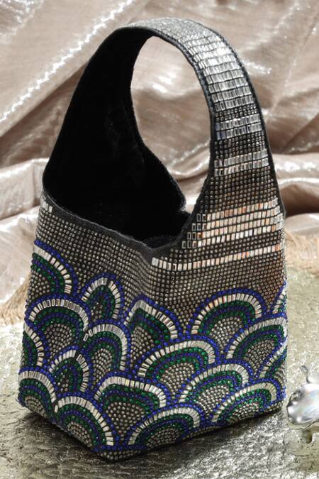 Buy_Etcetera_Multi Color Crystals Paris Petite Aurora Party Bag _Online_at_Aza_Fashions