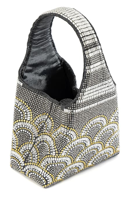 Buy_Etcetera_Black Crystals Paris Petite Aurora Party Bag _Online_at_Aza_Fashions