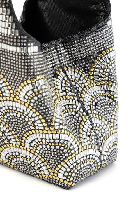 Shop_Etcetera_Black Crystals Paris Petite Aurora Party Bag _Online_at_Aza_Fashions