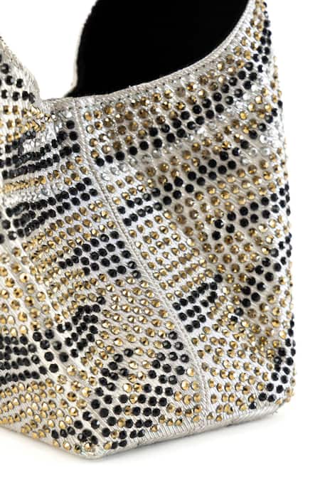 Buy_Etcetera_Black Crystals Paris Petite Wild Savanah Party Bag _Online_at_Aza_Fashions