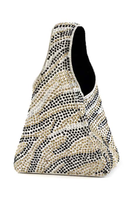 Shop_Etcetera_Black Crystals Paris Petite Wild Savanah Party Bag _Online_at_Aza_Fashions