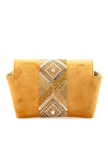 Etcetera Origami Velvet Party Clutch 