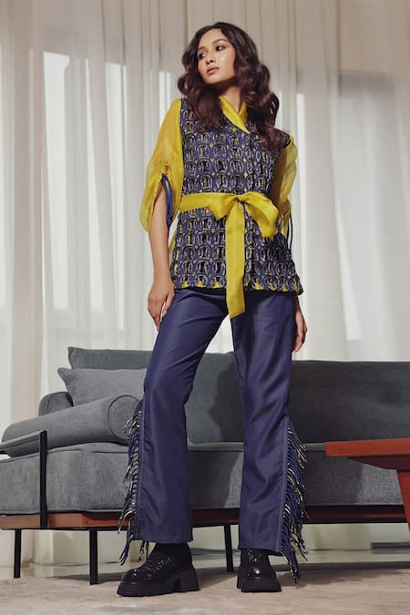 Devina Juneja Evelyn Wrap Top 