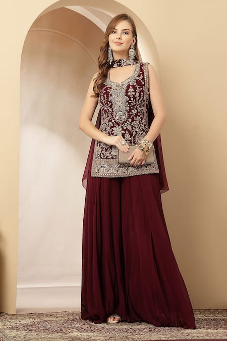 Soniya G Ruhani Resham Embroidered Kurta Set 