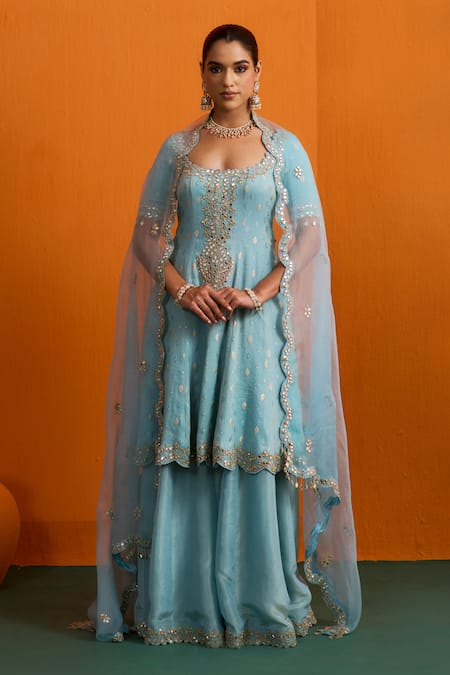 Bhawna Sethi Naira Flared Kurta Sharara Set  