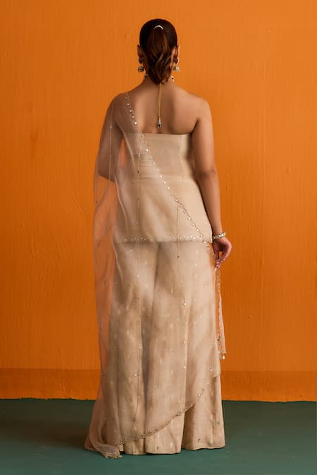 Bhawna Sethi Tisya Mirror & Cutdana Embroidered Kurta Set 