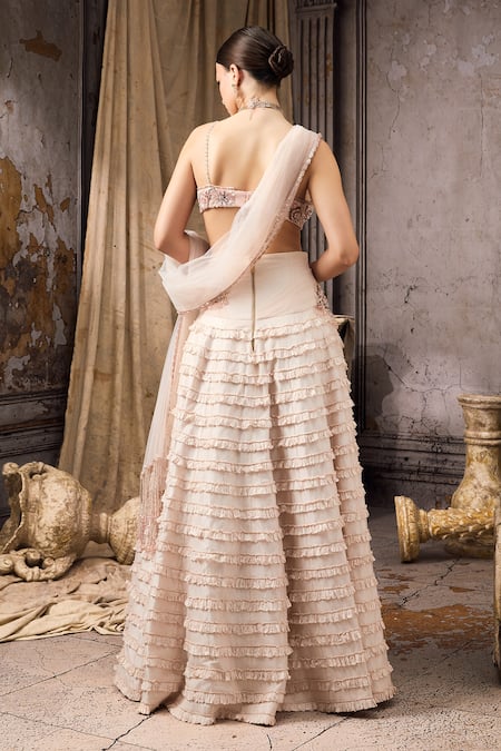 Rocky Star Hand Embroidered Sequin & Beadwork Lehenga Set 