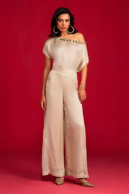 Megha Pitti Sequin Hand Embroidered Top & Pant Set 
