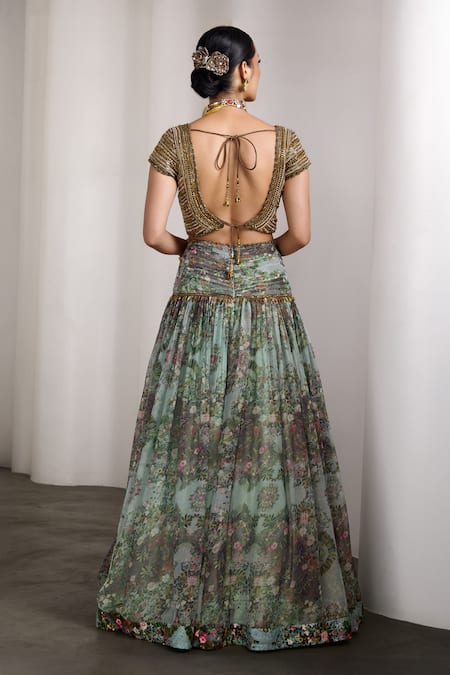 Rocky Star Floral Pattern Lehenga Set 