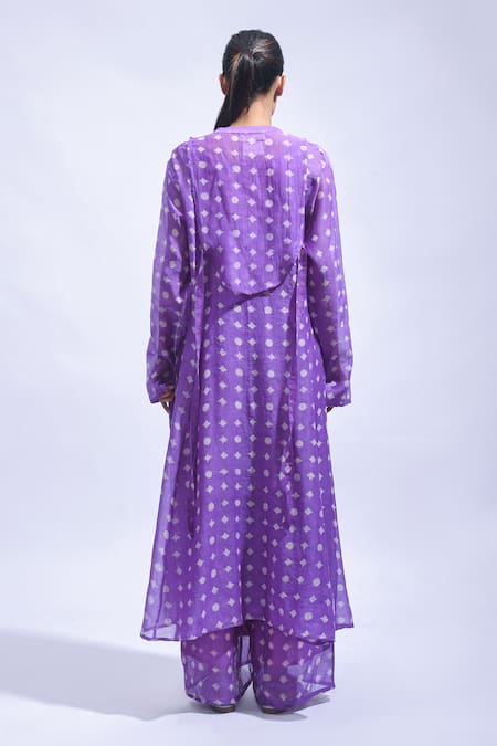 JAYATI GOENKA Chanderi Silk Printed Kurta & Pant Set 