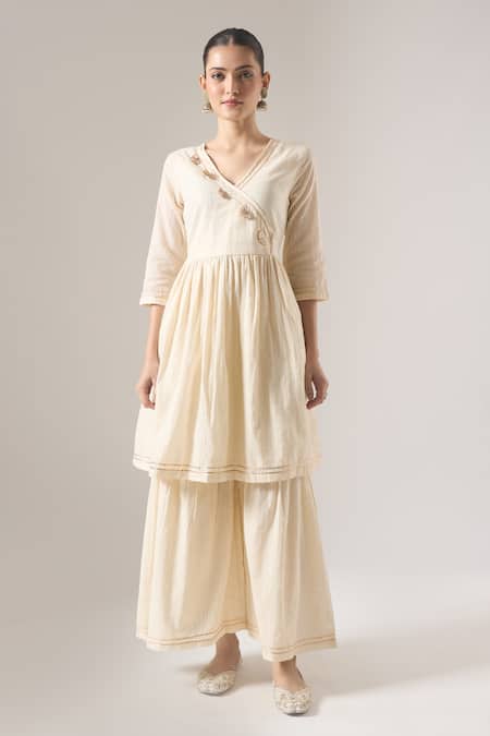 Naintara Bajaj Gota Patti Embroidered Kurta Sharara Set