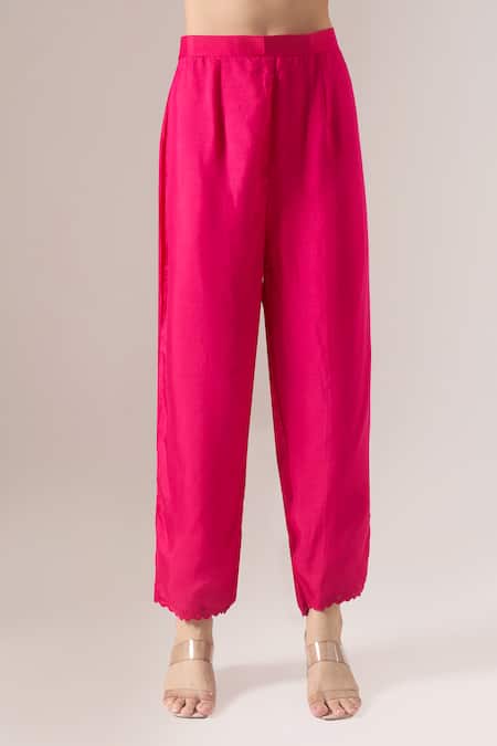 Shop Naintara Bajaj Pink Organza Embroidery V-neck Kurta Set Online at Aza Fashions Shop_Naintara Bajaj_Pink Organza Embroidery V-neck Kurta Set _Online_at_Aza_Fashions