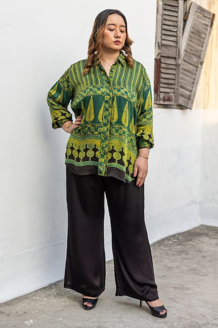 Prahnaaya Ajrakh Print Shirt & Pant Set 
