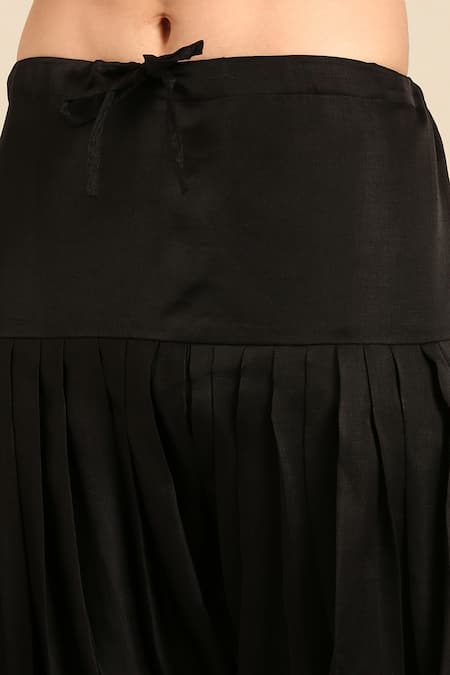 Shop_Mayank Modi - Men_Brown Muslin Striped And Geometric Asymmetric Kurta Set 