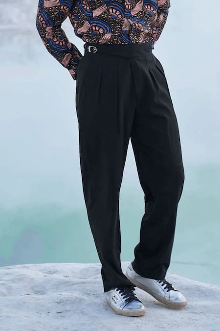 Dash And Dot Notch Pleated Pant 