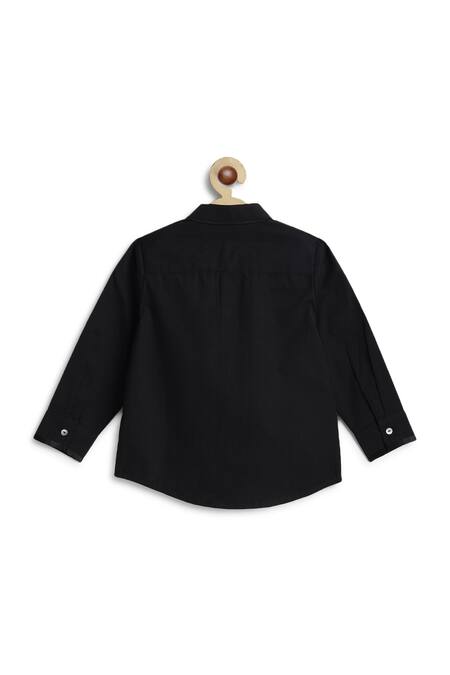 Tiber Taber Pintuck Detail Band Collar Shirt 
