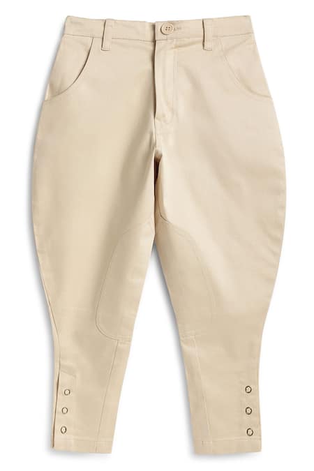 Buy Tiber Taber Cream Cotton Jodhpuri Pant Buy_Tiber Taber_Cream Cotton Jodhpuri Pant