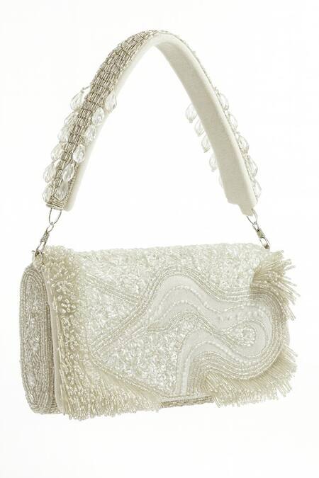 Tasna Kardana Crystal & Sequin Embroidered Clutch 