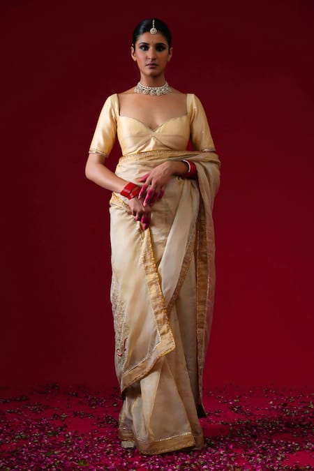 Kalakari By Akanksha Padmini Organza Saree With Blouse 