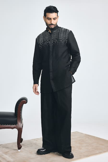 Project Bandi Outlaw Cutdana Hand Embroidered Short Kurta 