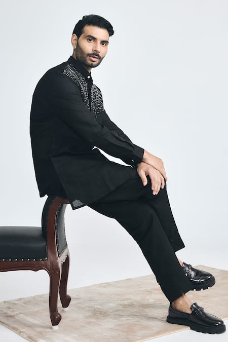 Project Bandi Outlaw Cutdana Hand Embroidered Short Kurta 