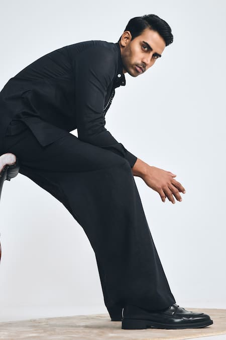 Project Bandi Cotton Linen Wide Leg Trouser 