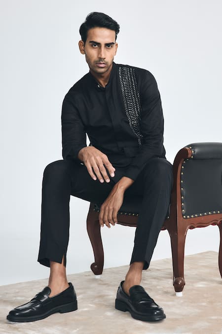 Project Bandi Cotton Linen Slit Hem Trouser 