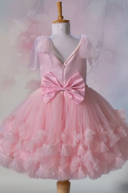 Ruchika Lath Label Fairy Garden Hand Embroidered Dress 