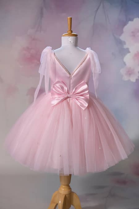 Ruchika Lath Label 3D Floral Applique Embroidered Dress 