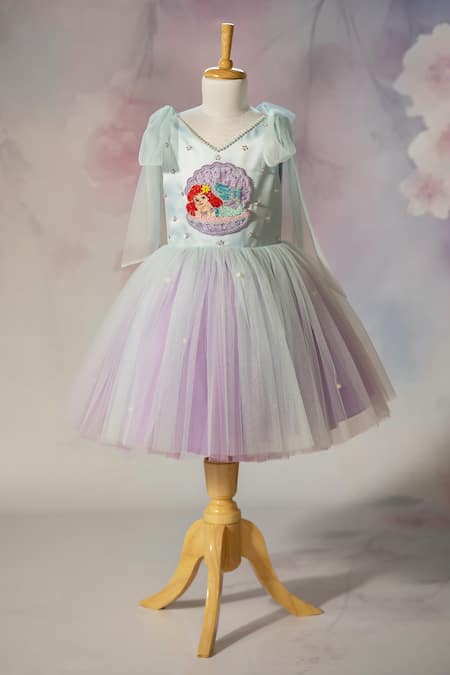 Ruchika Lath Label Mermaid Shell Hand Embroidered Dress 