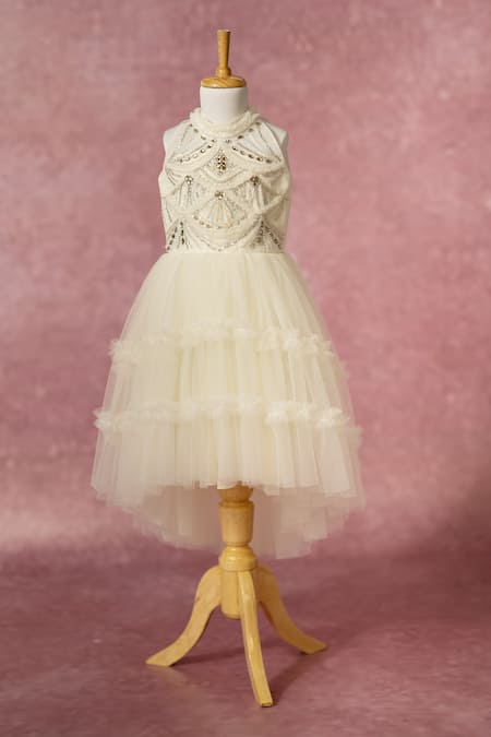 Ruchika Lath Label Hand Embroidered Tiered Gown 