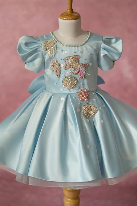 Ruchika Lath Label Under The Sea Theme Hand Embroidered Dress 