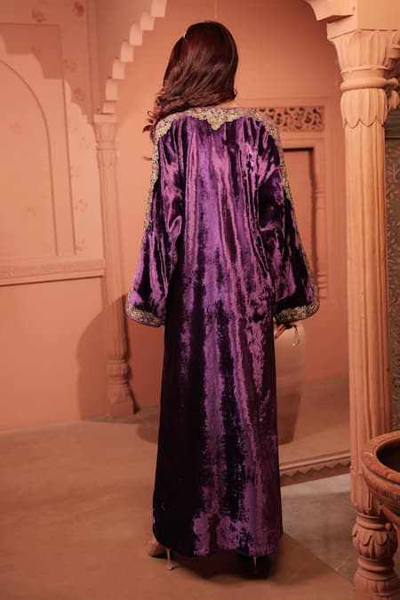 RICHA AHLUWALIA Silk Velvet Kaftan 