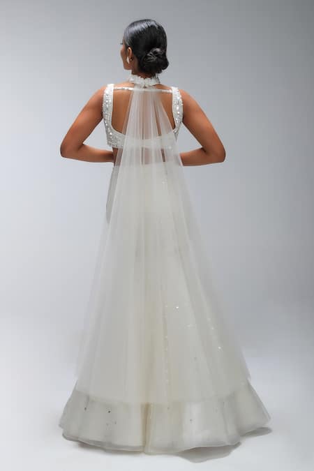 Mirroir Tide-Curve Fish-Cut Lehenga Set 