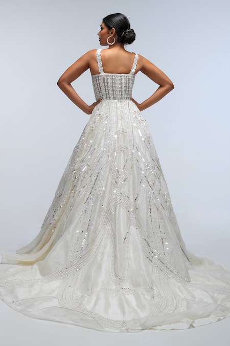 Mirroir Moonwave Embellished Corset Gown 