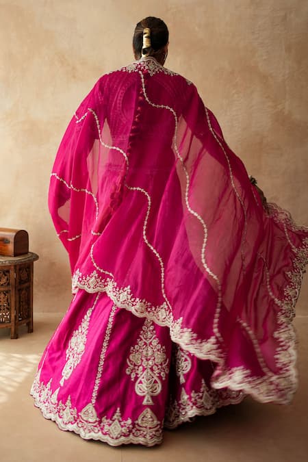 Gulabo Jaipur Rani Embroidered Bridal Lehenga Set 